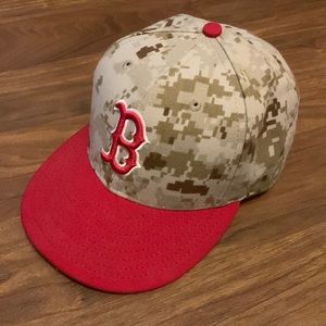 New Era-Boston Red Sox USMC military appreciation Hat-Digi Camo